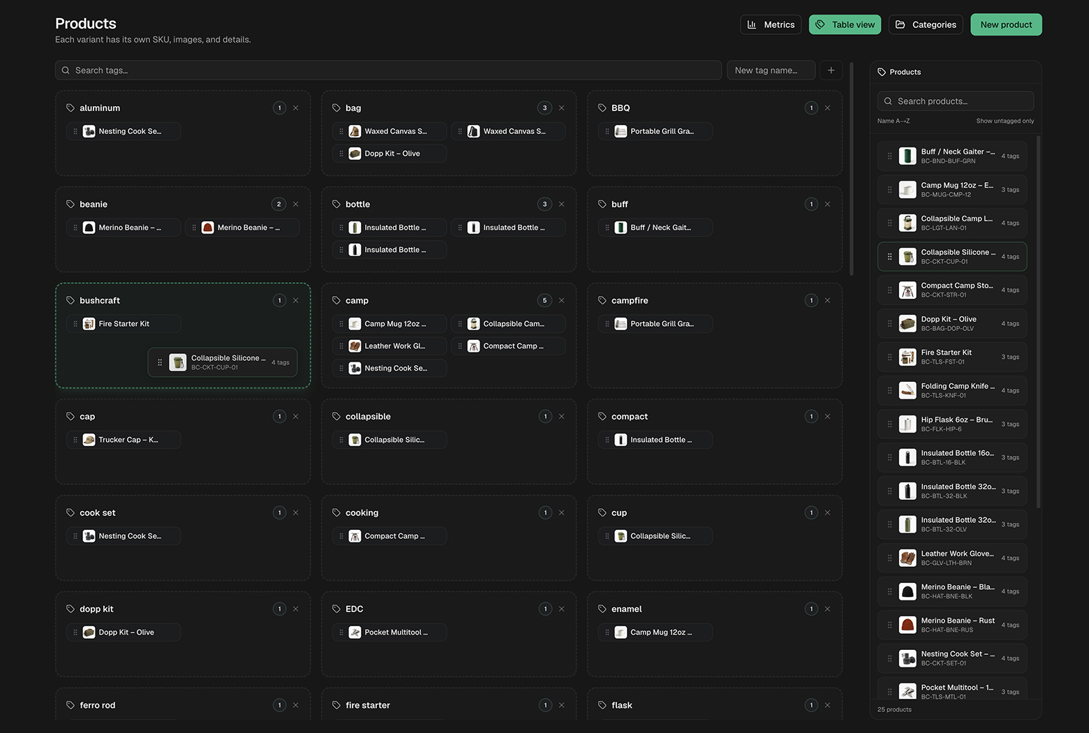 Screenshot: Tag Manager