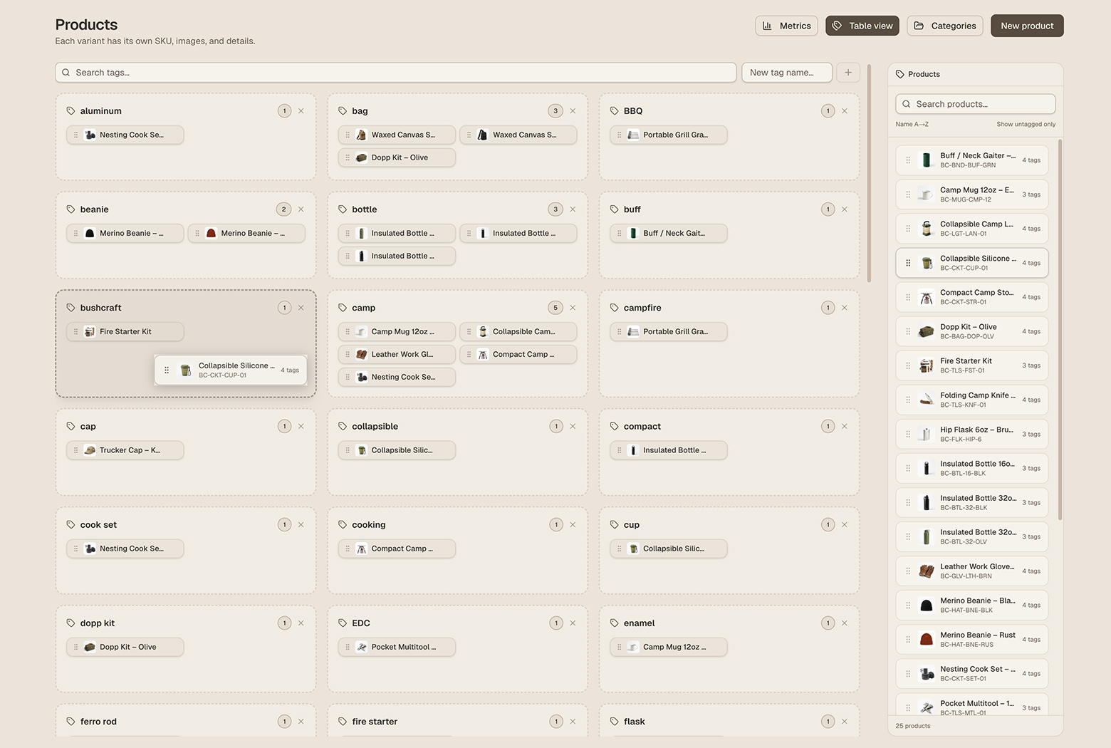 Screenshot: Tag Manager